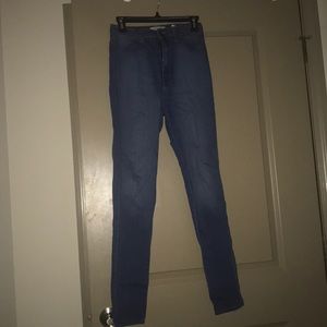 High waisted jeans